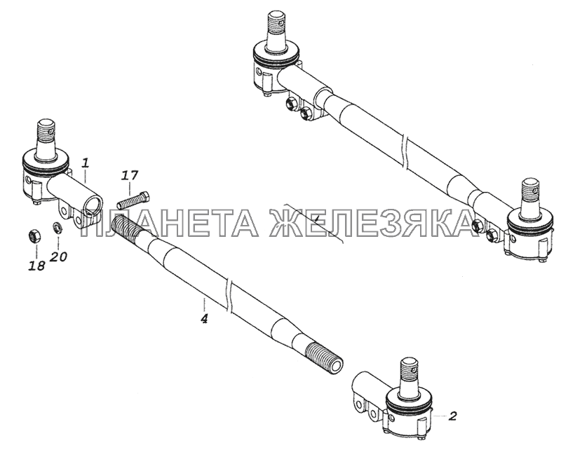 6520-3414052 Тяга КамАЗ-6520 (Euro-2, 3)